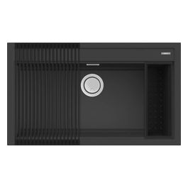 Bundle Lavello Best 360 86x51 1 vasca con gocciolatoio Antracite 59 Rollmat Colander