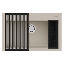 Bundle Lavello Best 130 79x51 1 vasca Champagne 95 Rollmat Colander