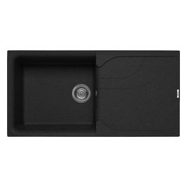 LGE48054 Ego 480 Lavello Granitek gocciolatoio reversibile 1 Vasca + Scolapiatti 100 cm