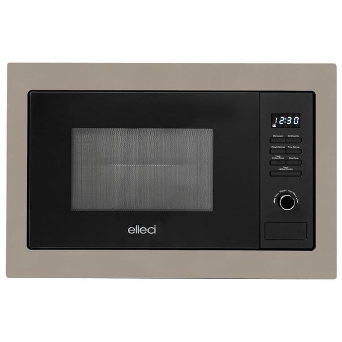 Image of Elleci FGSP28143WS Forno a Microonde con Grill Capacita' 28 Litri Potenza 1100 W 8 Programmi Display LED Tortora
