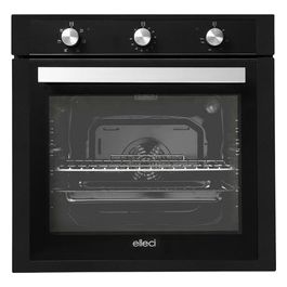 Elleci FGSP60240NS Forno elettrico Multifunzione da incasso Capacità 73 Litri Classe energetica A 6 Programmi Manopole Silver Nero 40