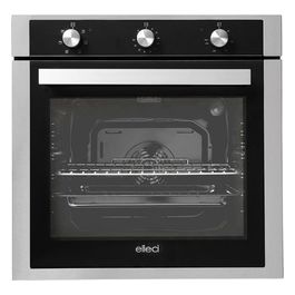 Elleci FIAP602INNS Forno elettrico multifunzione da Incasso Capacità 73 Litri Classe energetica A 6 Programmi Manopole Silver 60 cm Inox