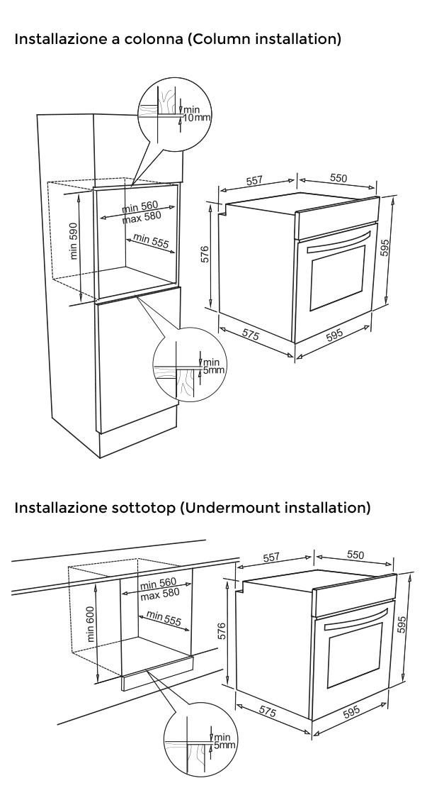 Forno incasso Elleci Plano Plus 60 0750558 | Acquisti Online su eBay