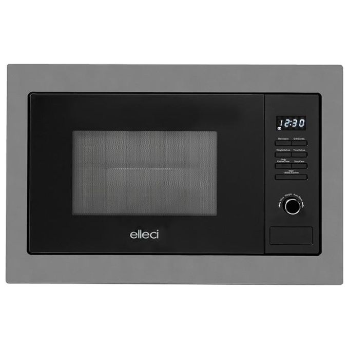 Image of Elleci FMSP28173WS Forno a Microonde con Grill Capacita' 28 Litri Potenza 1100 W 8 Programmi Display LED Titanium