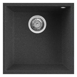 Lav. Quadra 102 45.6x45.6 1 vasca Nero Pietra 54 Sottotop