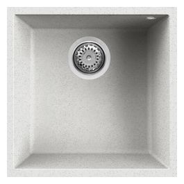 Lav. Quadra 102 45.6x45.6 1 vasca Bianco Pietra 52 Sottotop