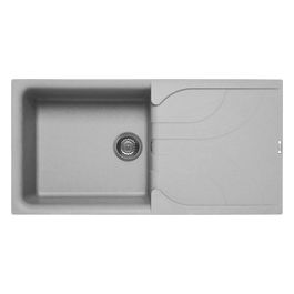 LME48079 Ego 480 Lavello Alluminio gocciolatoio reversibile 1 Vasca 100 cm