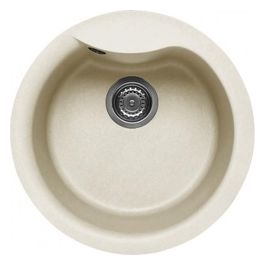 LGEROU62 Ego Round Lavello Granitek 1 Vasca rotonda 49 cm Bianco antico