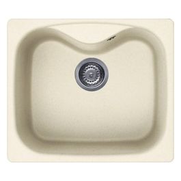 LGF20062 Fox 200 Lavello Granitek 1 Vasca 58 cm Bianco antico