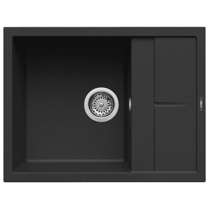 ELLECI LAVELLO  UNICO 125 65X50 1 VASCA CON GOCCIOLATOIO NERO 86