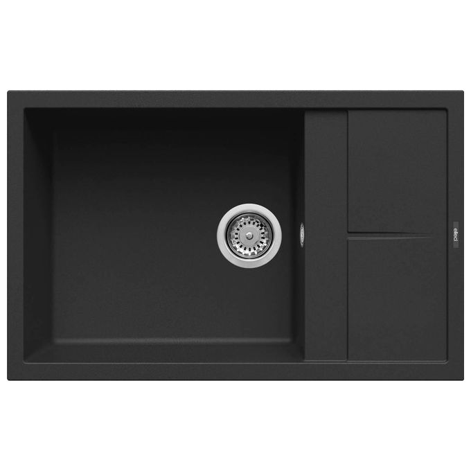 Elleci Lavello Unico 310 78x50cm 1 Vasca con Gocciolatoio Black 86