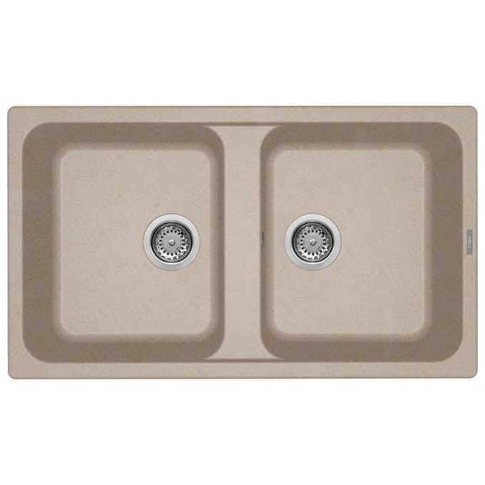 Image of Elleci LG245051 Lavello da Incasso 2 vasche 86 x 50 cm finitura Granitek Avena 51 Life 500