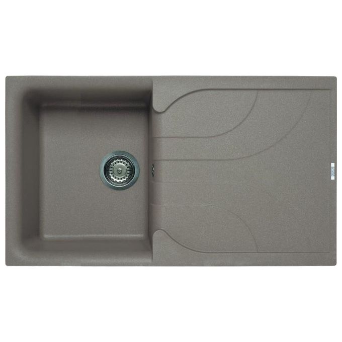Elleci LGE40043 Ego 400 Lavello Granitek gocciolatoio reversibile 1 Vasca 86 cm Tortora