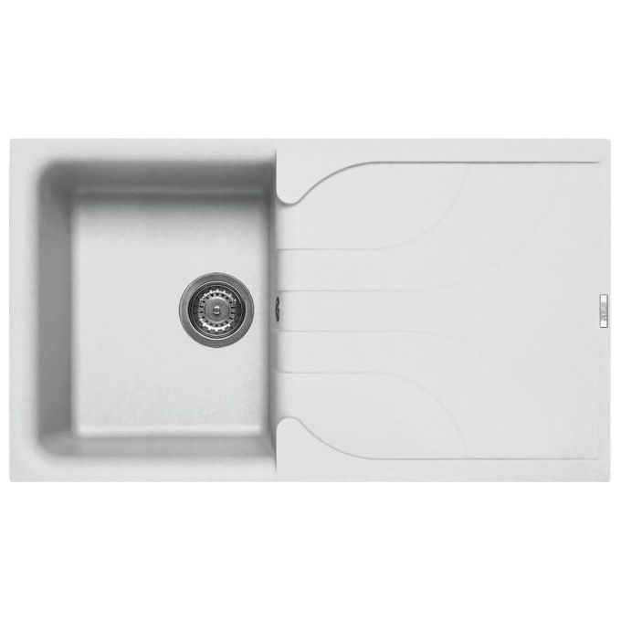 Elleci LGE40068 Ego 400 Lavello Granitek gocciolatoio reversibile 1 Vasca 86 cm Titanio