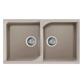LGE45043 Lavello Ego 450 86x50 2 Vasche Tortora 43