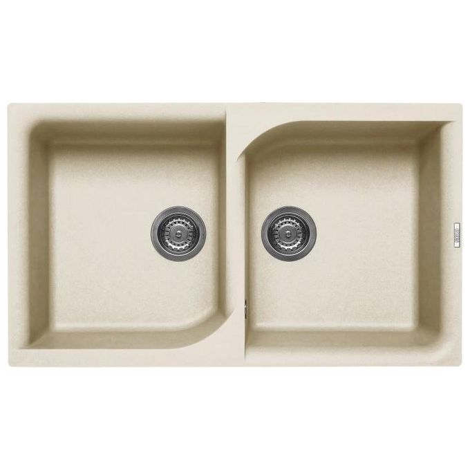 Elleci LGE45062 Ego 450 Lavello Granitek 2 Vasche 86 cm Bianco antico