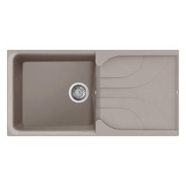 LGE48043 Ego 480 Lavello Granitek Gocciolatoio reversibile 1 Vasca 100 cm Tortora