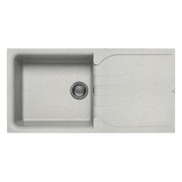 LGE48052 Ego 480 Lavello Granitek gocciolatoio reversibile 1 Vasca 100 cm Bianco