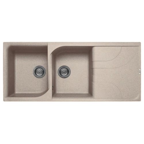 LGE50051 Ego 500 Lavello Granitek gocciolatoio reversibile 2 Vasche 116 cm Avena