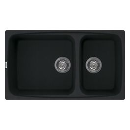 LGF45040 Fox 450 Lavello Granitek 2 Vasche 86 cm Nero