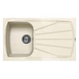 LGL40062 Living 400 Lavello Granitek gocciolatoio reversibile 1 Vasca 86 cm Antracite