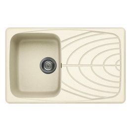 LGM30062 Master 300 Lavello Granitek gocciolatoio reversibile 1 Vasca 79 cm Bianco antico