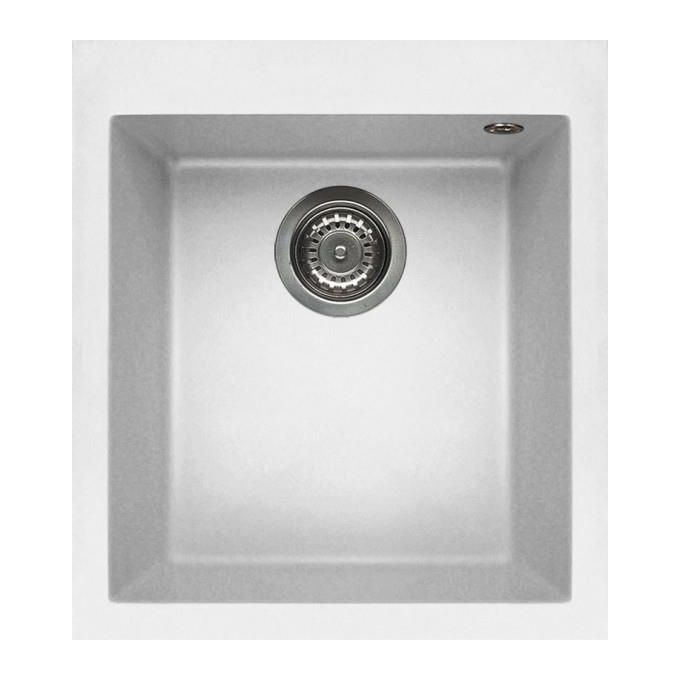 Elleci LGQ10068 Quadra 100 Lavello Granitek 1 Vasca 41 cm Titanio