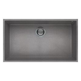 LGQ13048BSO Quadra 130 Lavello Granitek 1 Vasca 76 cm Grigio cemento