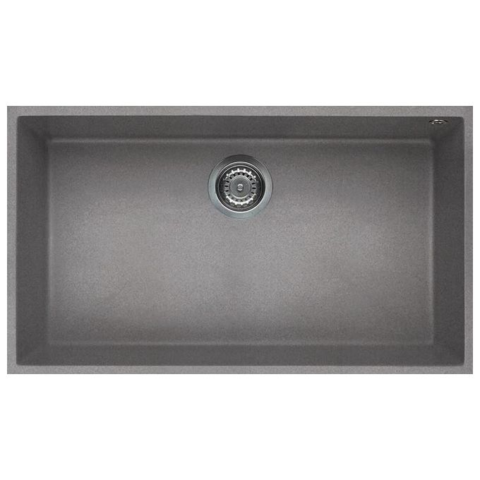 Elleci LGQ13048BSO Quadra 130 Lavello Granitek 1 Vasca 76 cm Grigio cemento