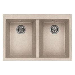 LGQ34051BTP Quadra 340 Lavello Granitek 2 Vasche 80 cm Avena