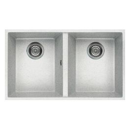 LGQ35052BSO Quadra 350 Lavello Granitek 2 Vasche 79 cm cm Bianco