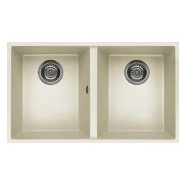 LGQ35062BSO Quadra 350 Lavello Granitek 2 Vasche 79 cm Bianco antico