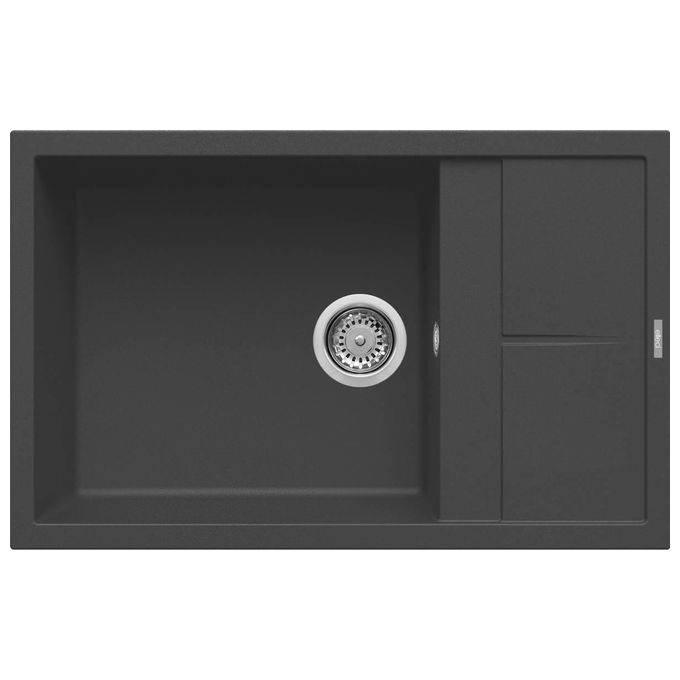 Elleci LGU31059 Unico 310 Lavello Granitek Gocciolatoio reversibile 1 Vasca 78 cm Antracite