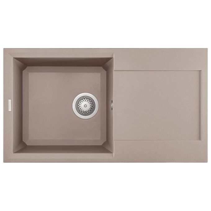 Elleci LGY29043 Easy 290 Lavello Granitek gocciolatoio reversibile 1 Vasca 78 cm Tortora