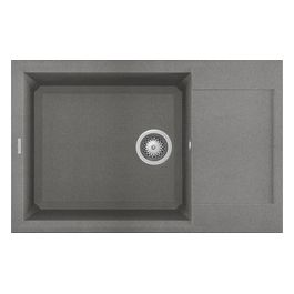 LGY31048 Easy 310 Lavello Granitek Gocciolatoio reversibile 1 Vasca 78 cm Grigio cemento