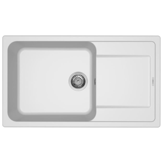 Elleci Life 410 Lavello 86x50cm 1 Vasca Bianco 68