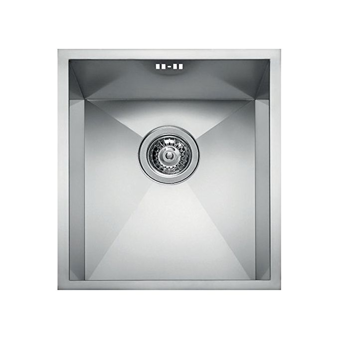 Elleci Square 340 LIQ340SACUN - Lavello da incasso 1 vasca, Acciaio inox satinato, 38x44 cm, da incasso, Inox satinato