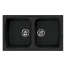 LGL45059 Living 450 Lavello Granitek 2 Vasche 86 cm Antracite