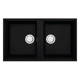 LKB45086BSO Best 450 Lavello Keratek 2 Vasche 86 cm Nero