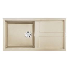 LKB48095 Best 480 Lavello Keratek Plus Gocciolatoio reversibile 1 Vasca 100 cm Champagne