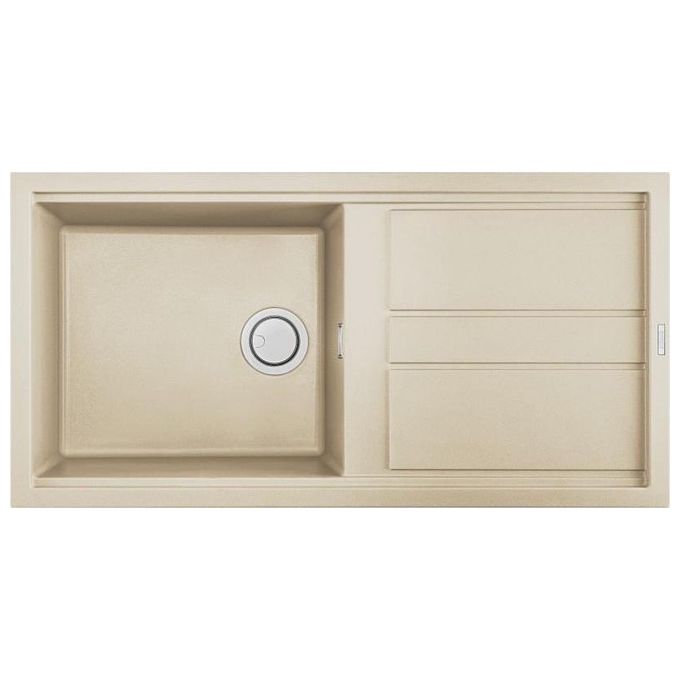 Elleci LKB48095 Best 480 Lavello Keratek Plus Gocciolatoio reversibile 1 Vasca 100 cm Champagne