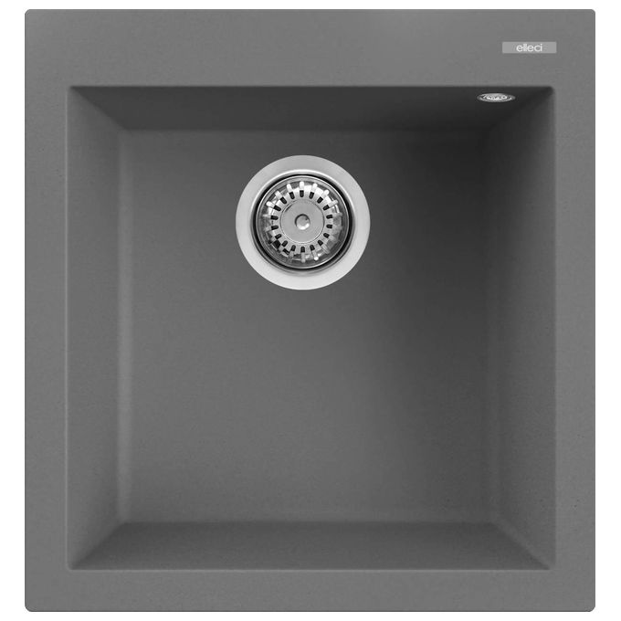 Elleci LKQ10299 Quadra 102 Lavello Keratek 1 Vasca 47 cm Grigio scuro