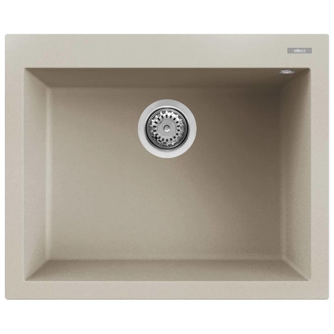 Elleci LKQ11095 Quadra 110 Lavello Keratek 1 Vasca 61 cm Champagne