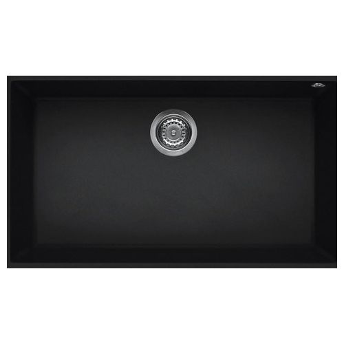 LKQ13086BSO Quadra 130 Lavello Keratek 1 vasca 76 cm Nero