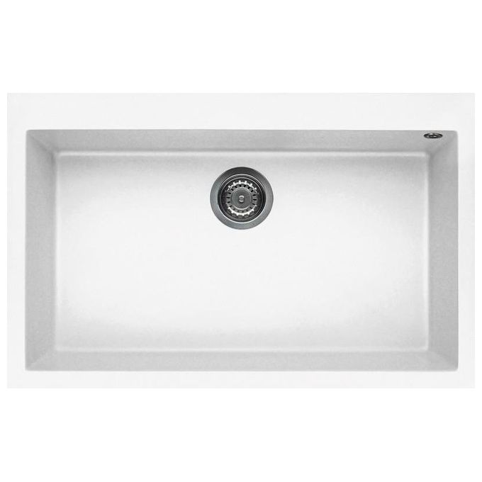 Elleci LKQ13096 Quadra 130 Lavello Keratek 1 Vasca  79 cm Bianco