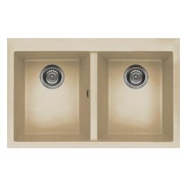 LKQ35095 Quadra 350 Lavello Granitek 2 Vasche 79 cm Champagne