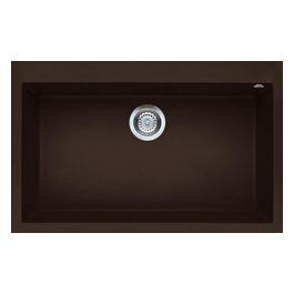 LMQ13078 Quadra 130 Lavello Metaltek 1 Vasca 79 cm Espresso