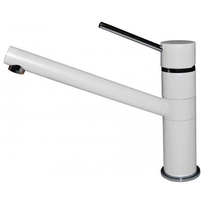 Elleci MGKSAV68 Sava Miscelatore monocomando con canna bassa girevole Modern Bianco 68