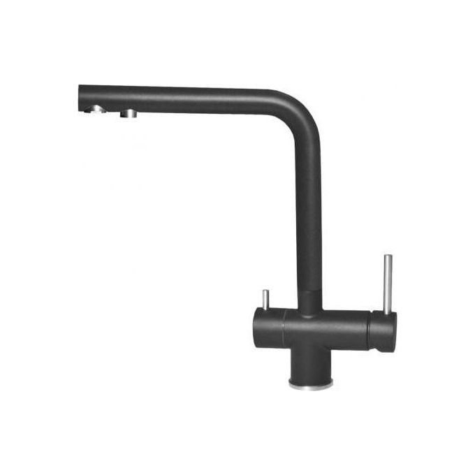 Elleci MGKTOU40 Tourmaline Miscelatore filtrante monocomando con canna girevole Modern-Green Nero 40