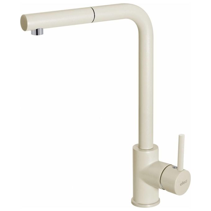 Elleci MGKTRP62 Miscelatore monocomando con canna girevole e doccetta estraibile Granitek Bianco Antico 62 TRAIL PLUS